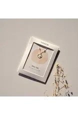 Ketting cirkel pink silver