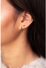 Studs 3 rondjes zwart