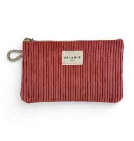 Make up tasje Rib coral