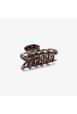 Haarspeld bruin print raster