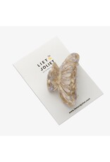 Haarspeld grijs print raster