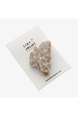 Haarspeld grijs print