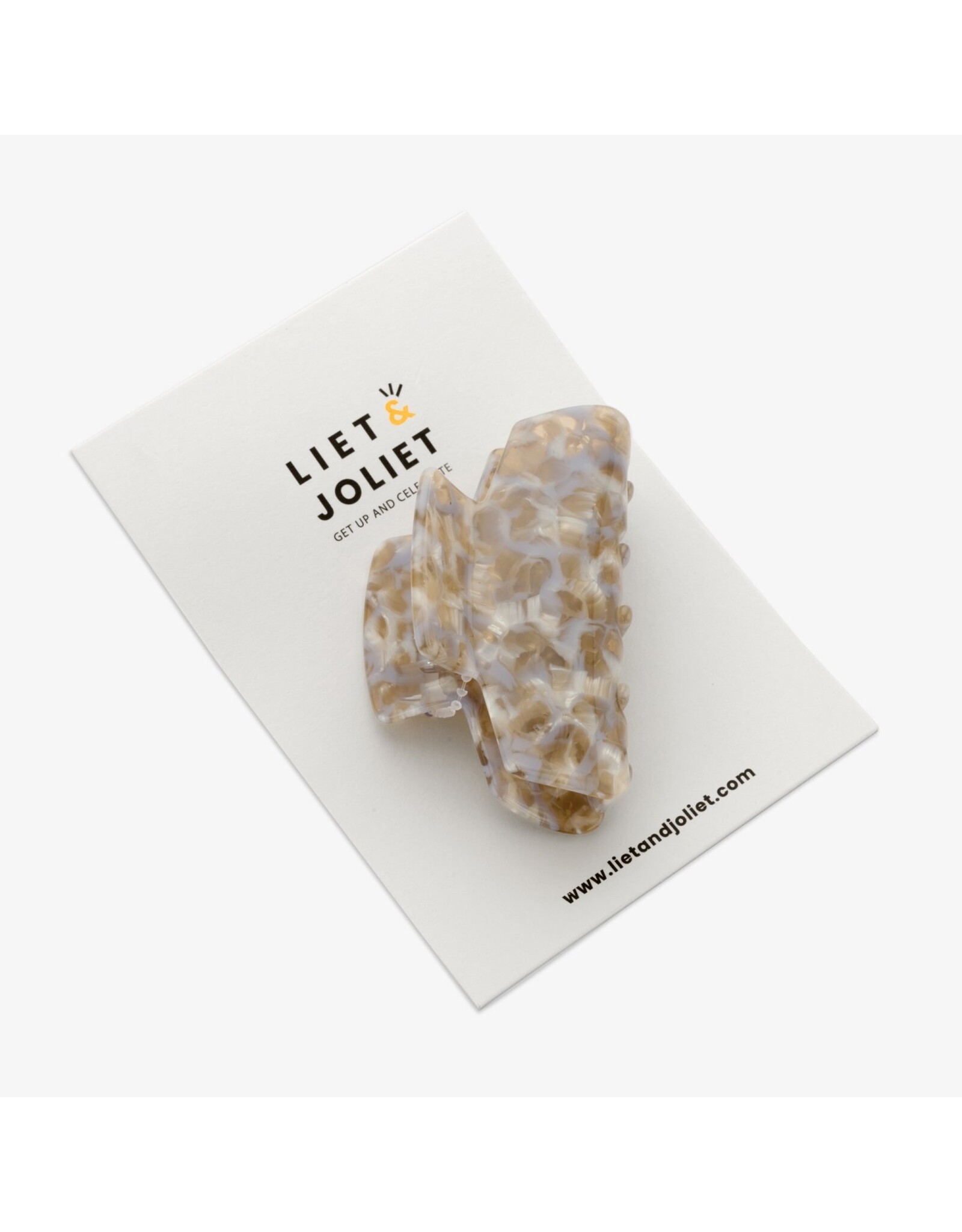 Haarspeld grijs print