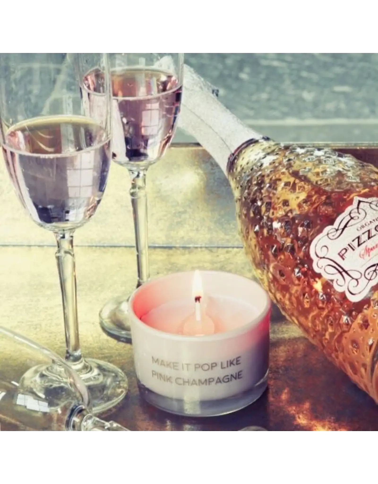 Geurkaars Make it pop like pink champagne