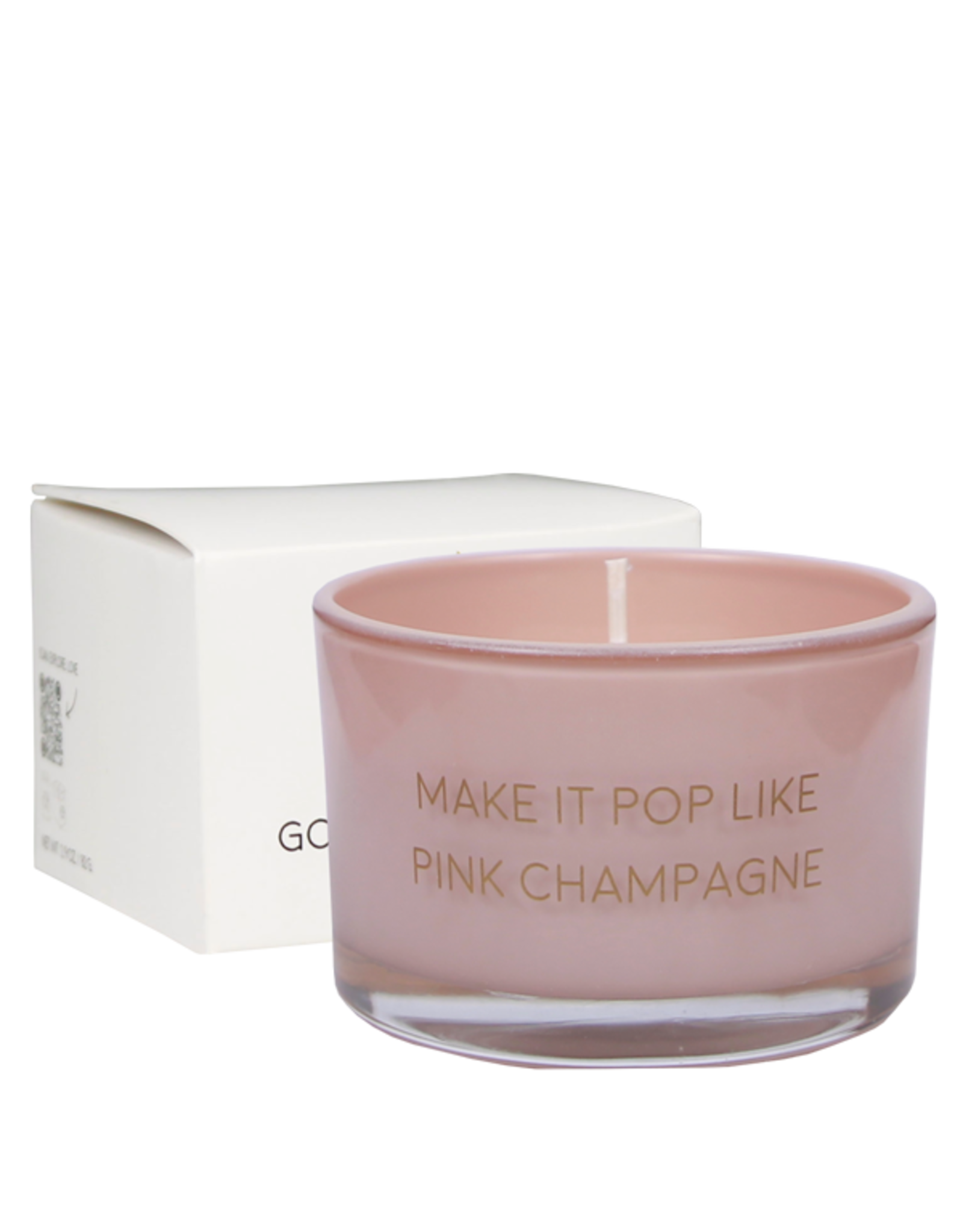 Geurkaars Make it pop like pink champagne