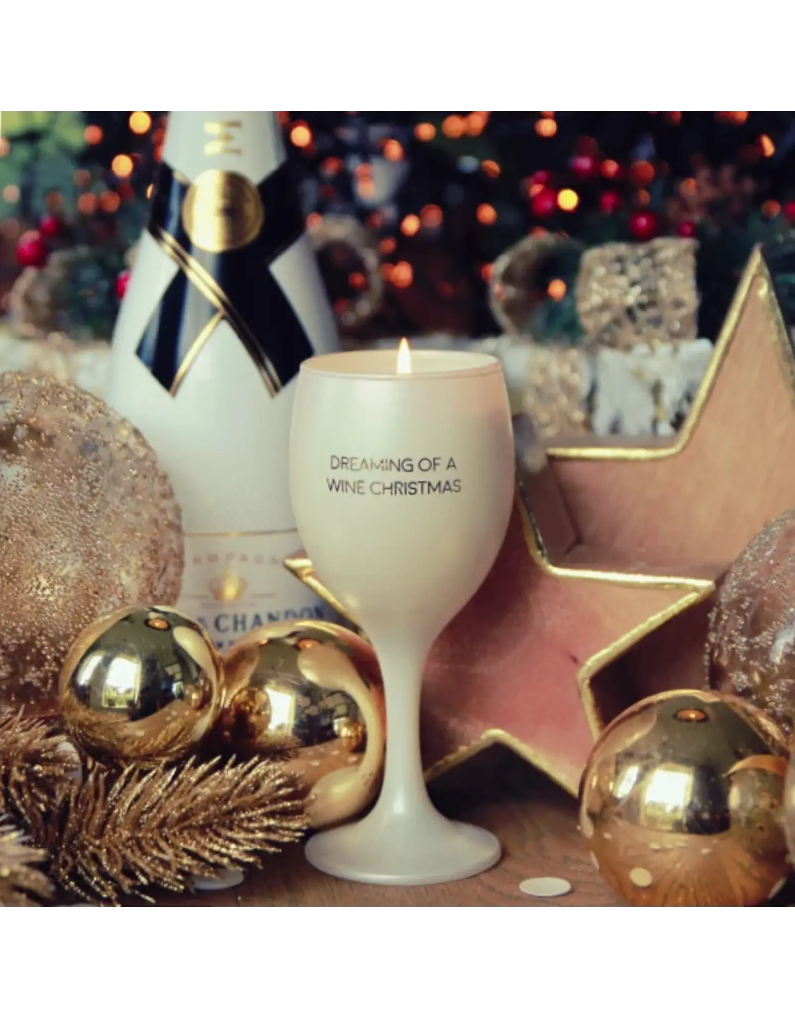 Geurkaars Dreaming of a wine Christmas
