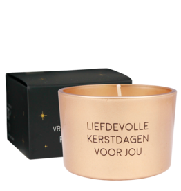 Geurkaars Liefdevolle kerstdagen voor jou