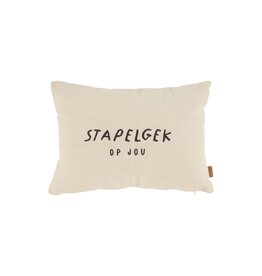 Kussen stapelgek op jou