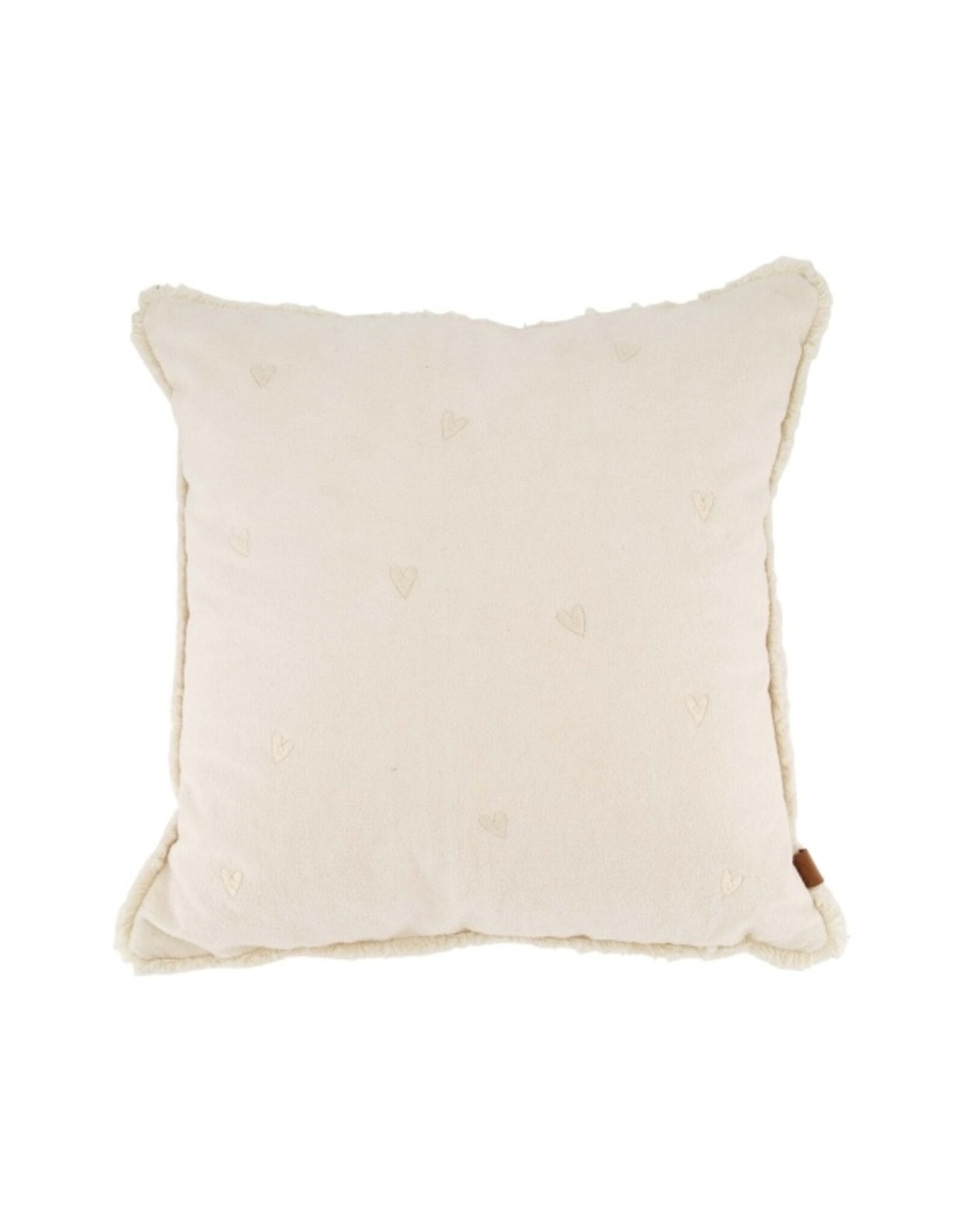 Kussen velvet hartjes