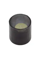 Theelichthouder glas antraciet Theelichthouder glas antraciet