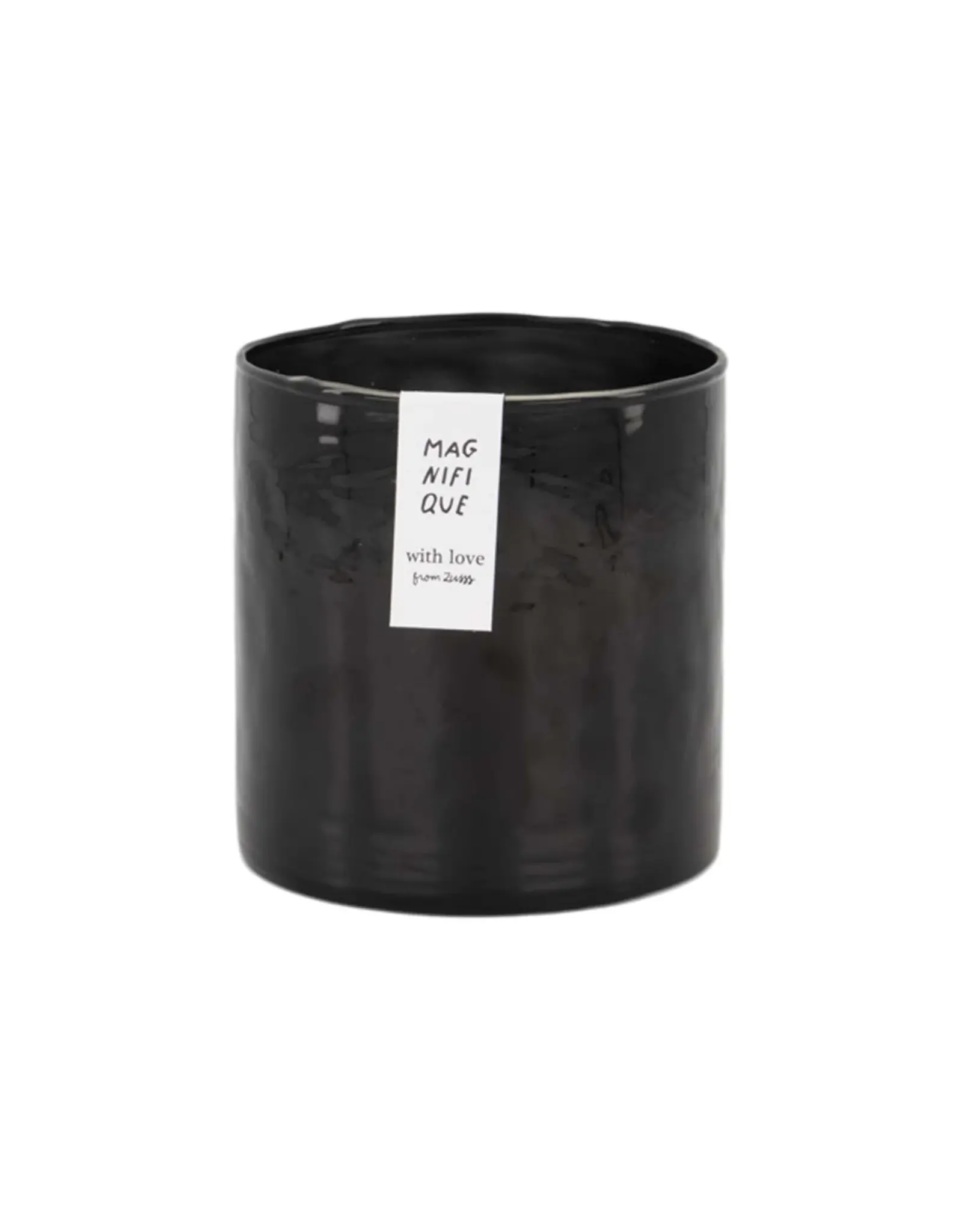 Geurkaars glas antraciet