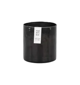 Geurkaars glas antraciet