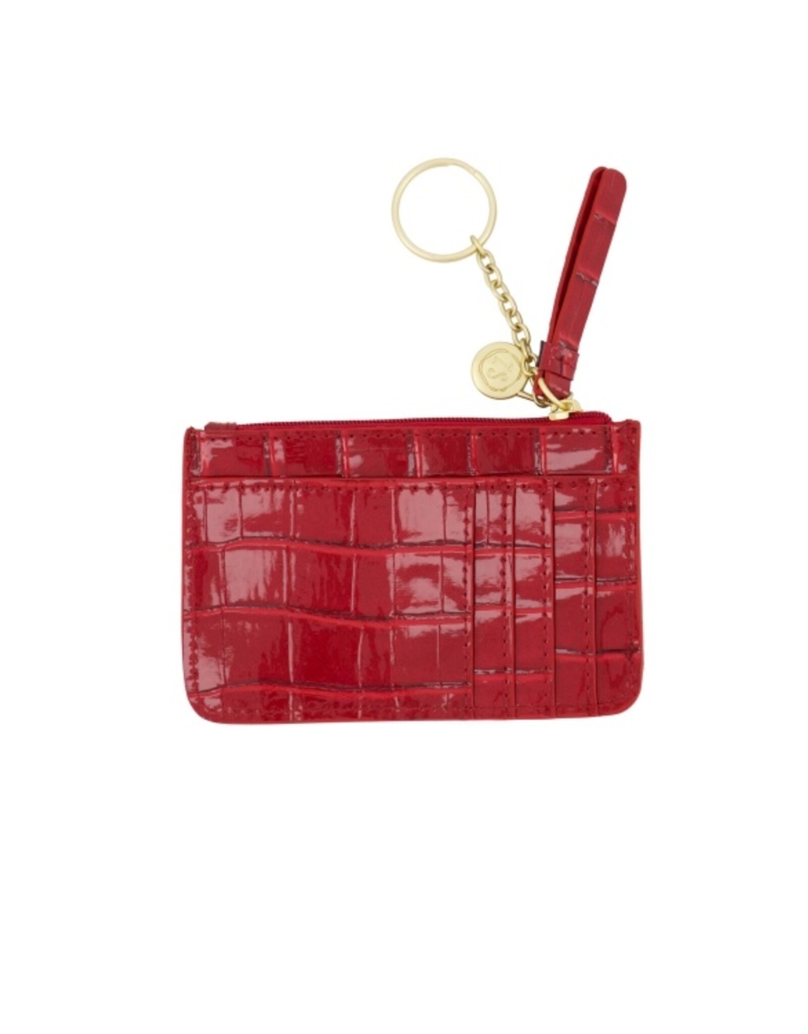 Pasjeshouder croco rood