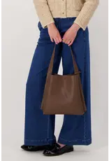 Schoudertas + extra zakje bruin