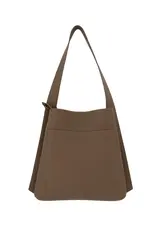 Schoudertas + extra zakje bruin