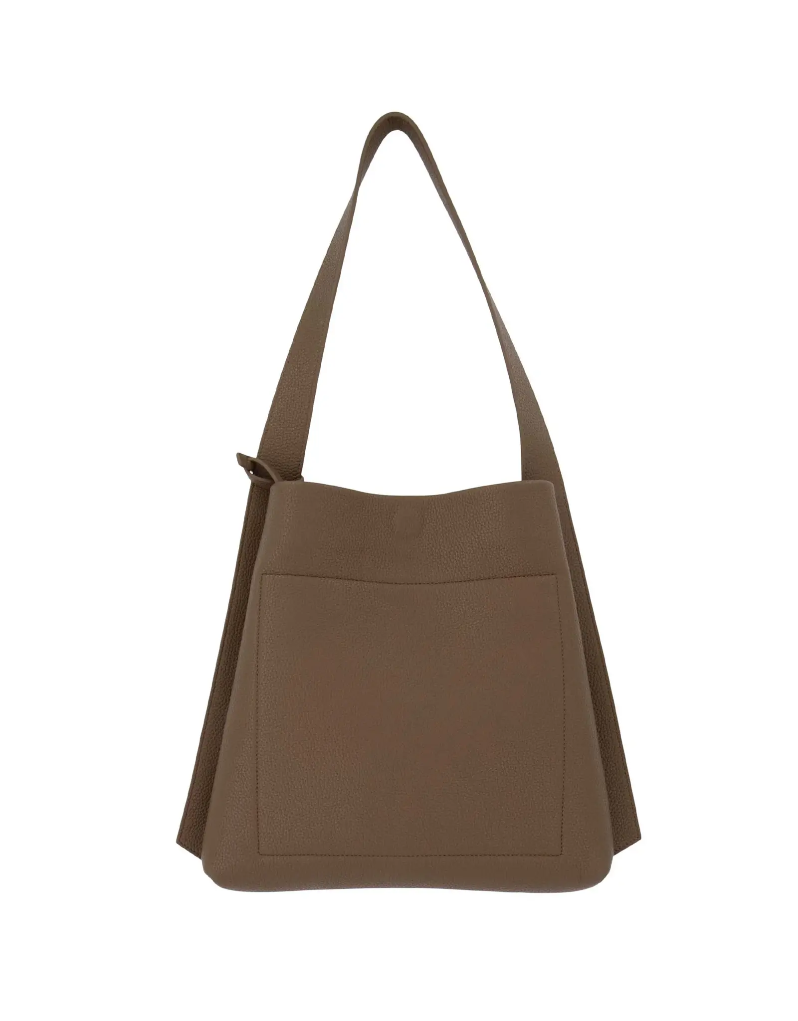 Schoudertas + extra zakje bruin