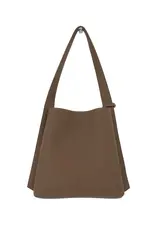 Schoudertas + extra zakje bruin