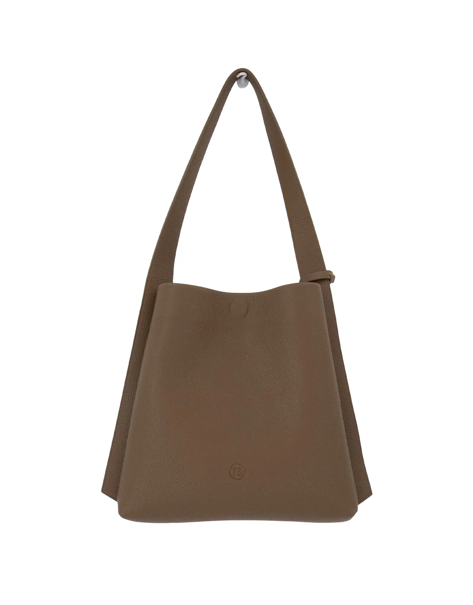 Schoudertas + extra zakje bruin