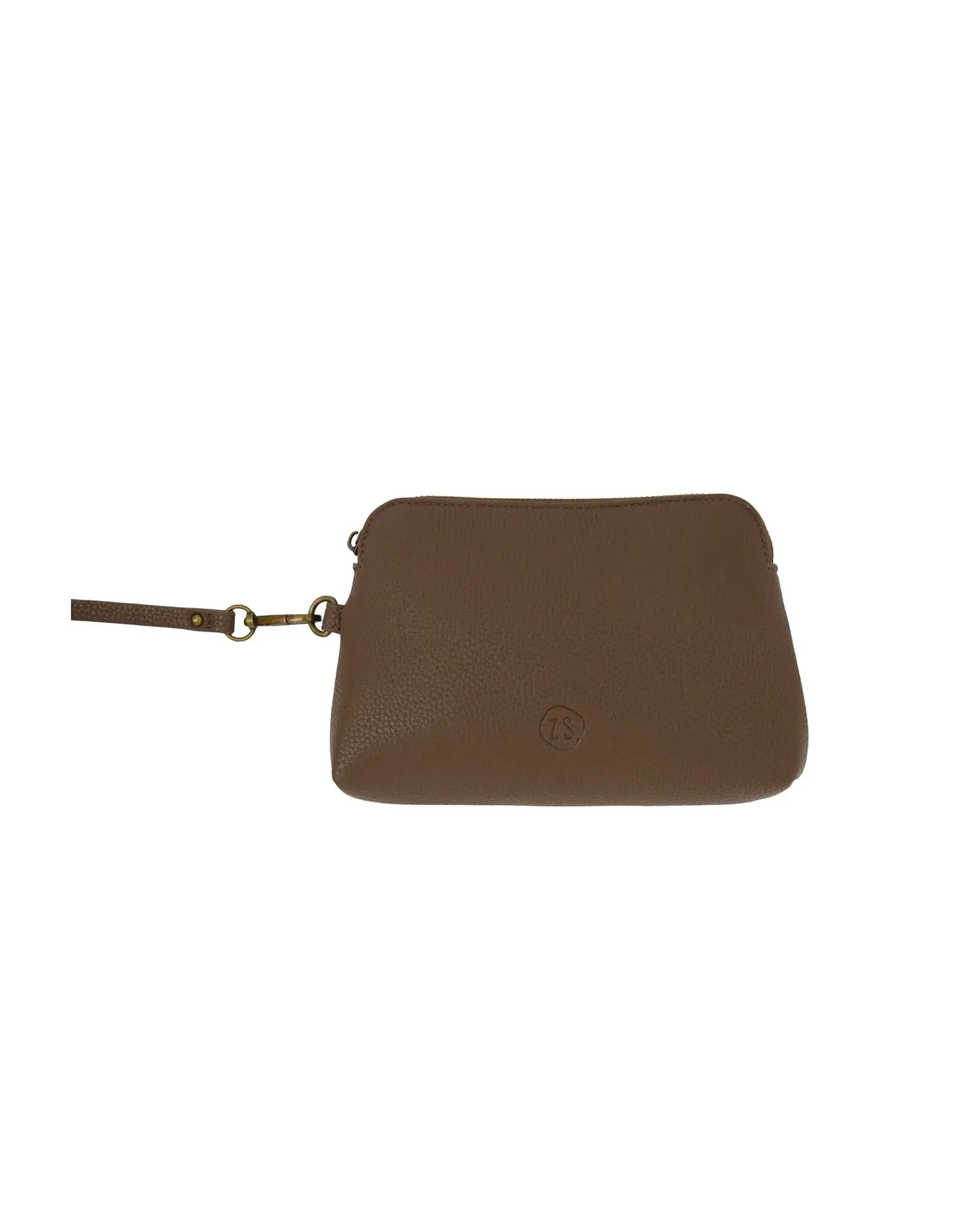 Schoudertas + extra zakje bruin