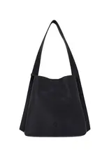 Schoudertas + extra zakje zwart