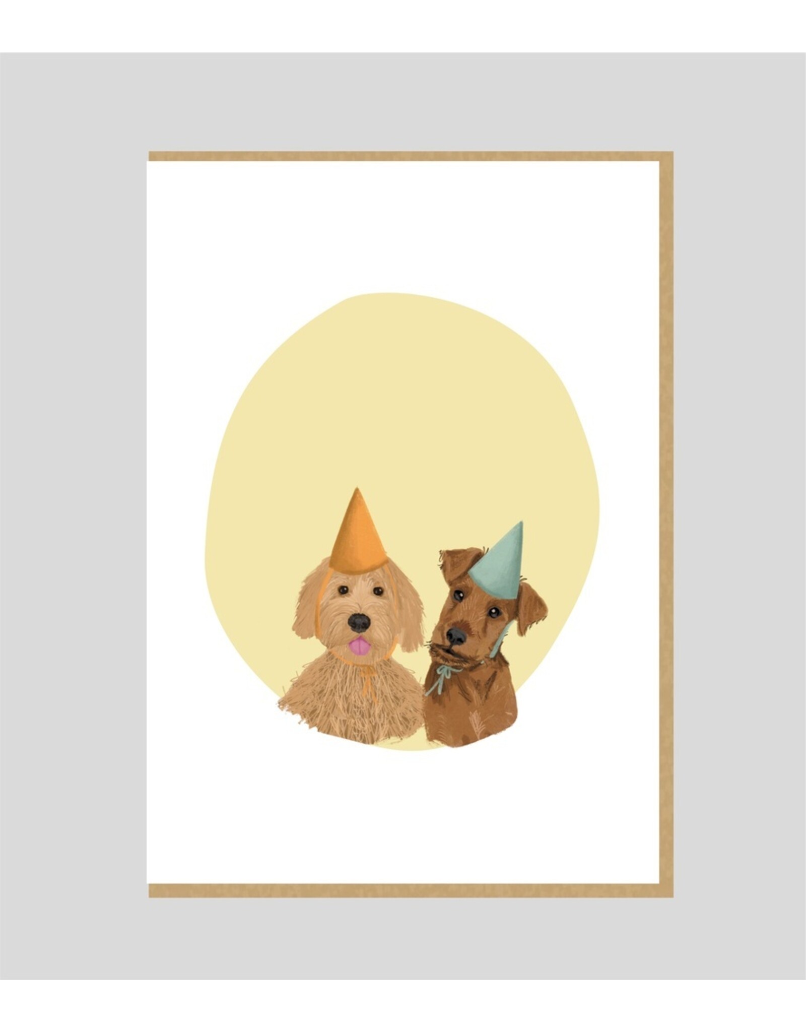 Wenskaart Jozefien hondjes