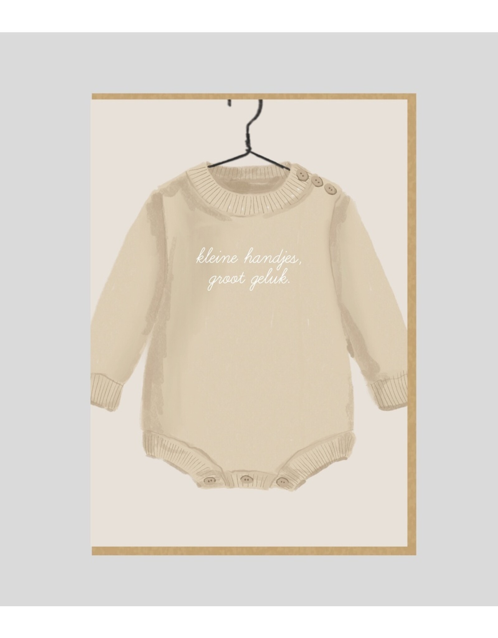 Wenskaart Jozefien Kleine handjes groot geluk