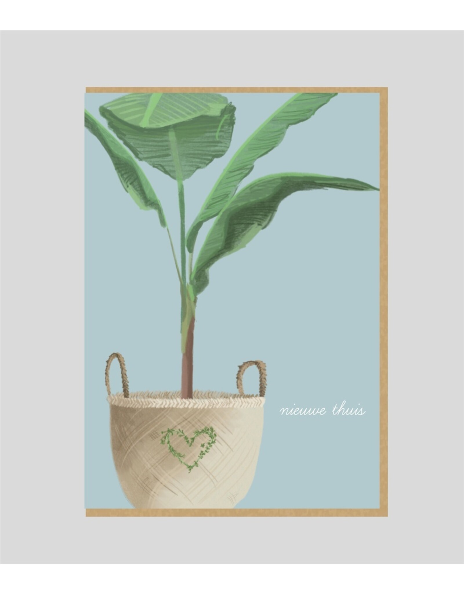 Wenskaart Jozefien Nieuwe thuis