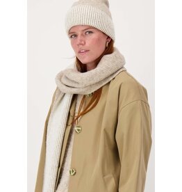 Gebreide sjaal taupe