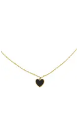 Ketting hartje zwart