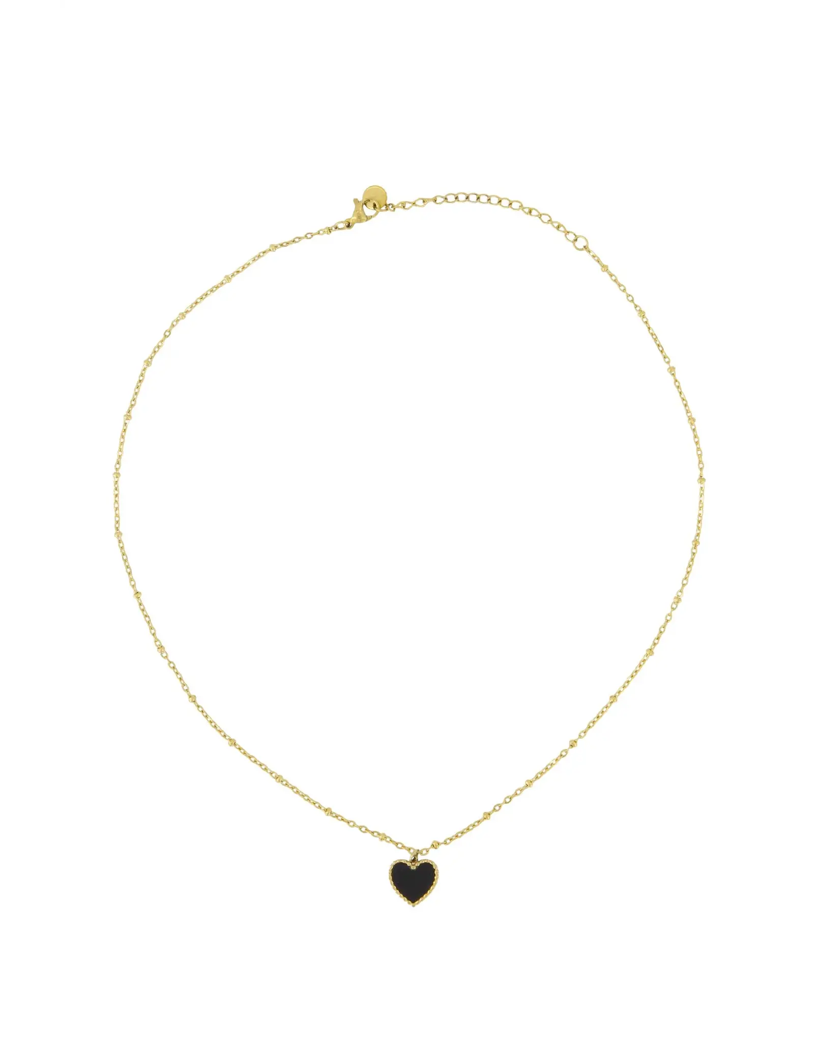 Ketting hartje zwart