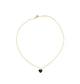 Ketting hartje zwart