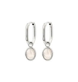 Oorringen blush zilver