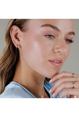 Oorringen glimmer baby zilver