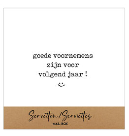 Servetten Goede voornemens