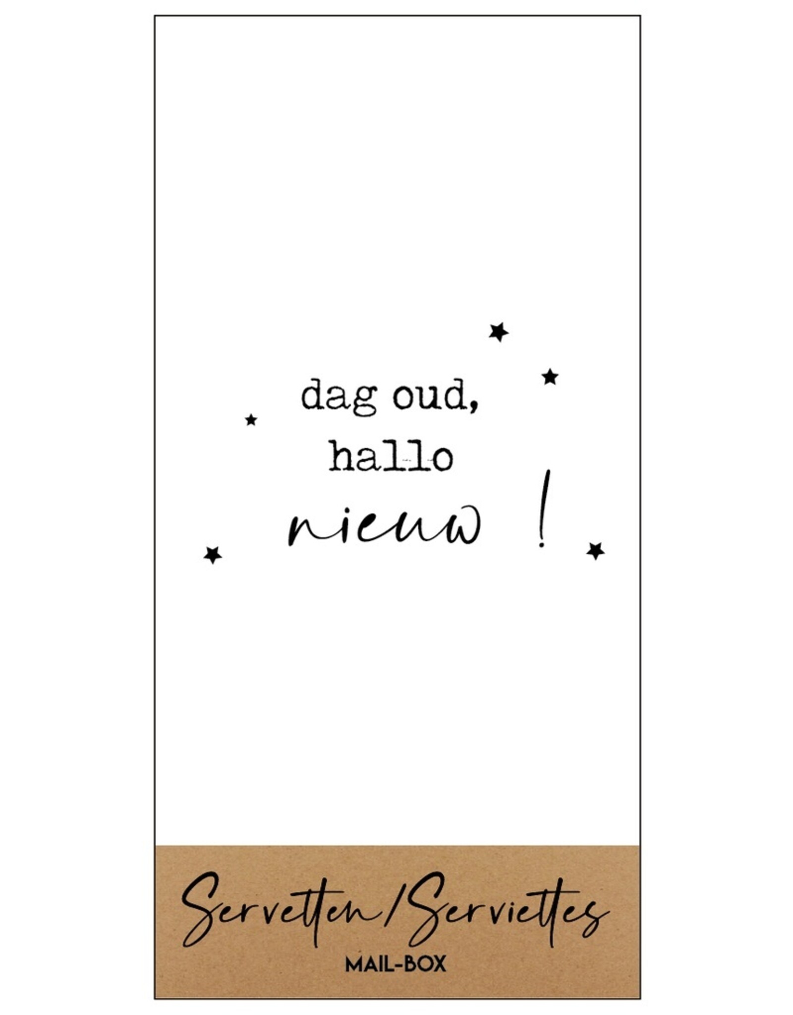 Servetten Dag oud Hallo nieuw