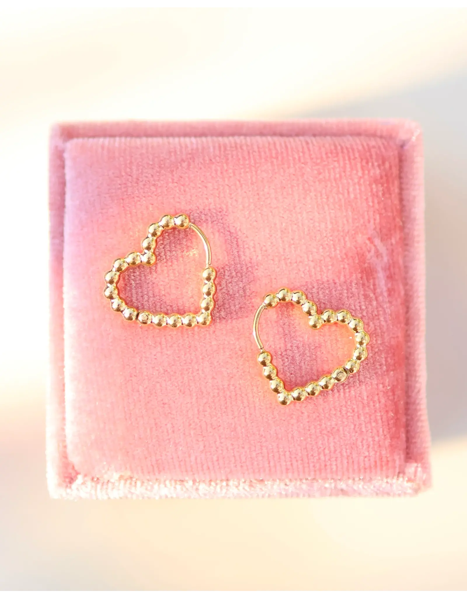 Oorringen bubbly heart