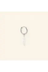 Oorringen triple pearl silver