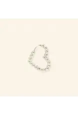 Oorringen bubbly heart silver