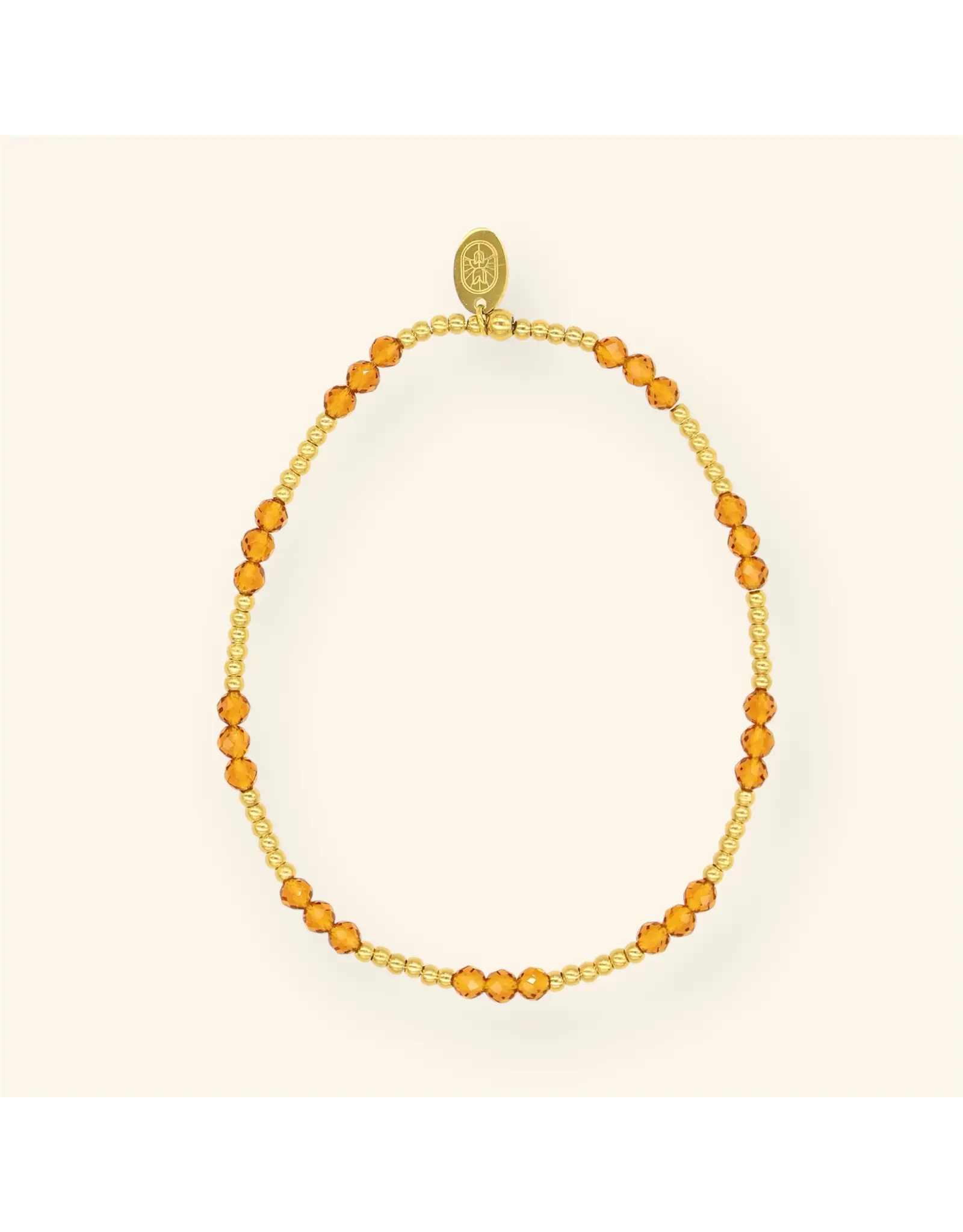 Armband bruin facet