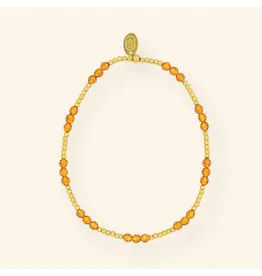 Armband bruin facet