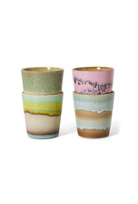 Set 4 Coffee mugs Pop art