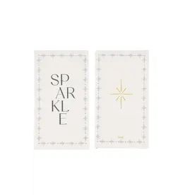 Servetten sparkle blauw