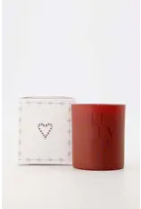 Geurkaars Lieverd wit/donkerrood