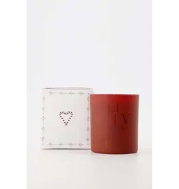 Geurkaars Lieverd wit/donkerrood