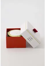 Geurkaarsje tin speciaal wit/rood