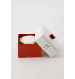 Geurkaarsje tin speciaal wit/rood