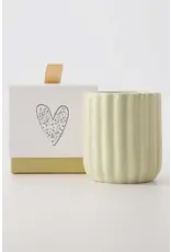 Geurkaars hartje beige