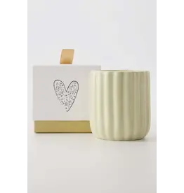 Geurkaars hartje beige