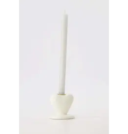 Kandelaartje hartje wit
