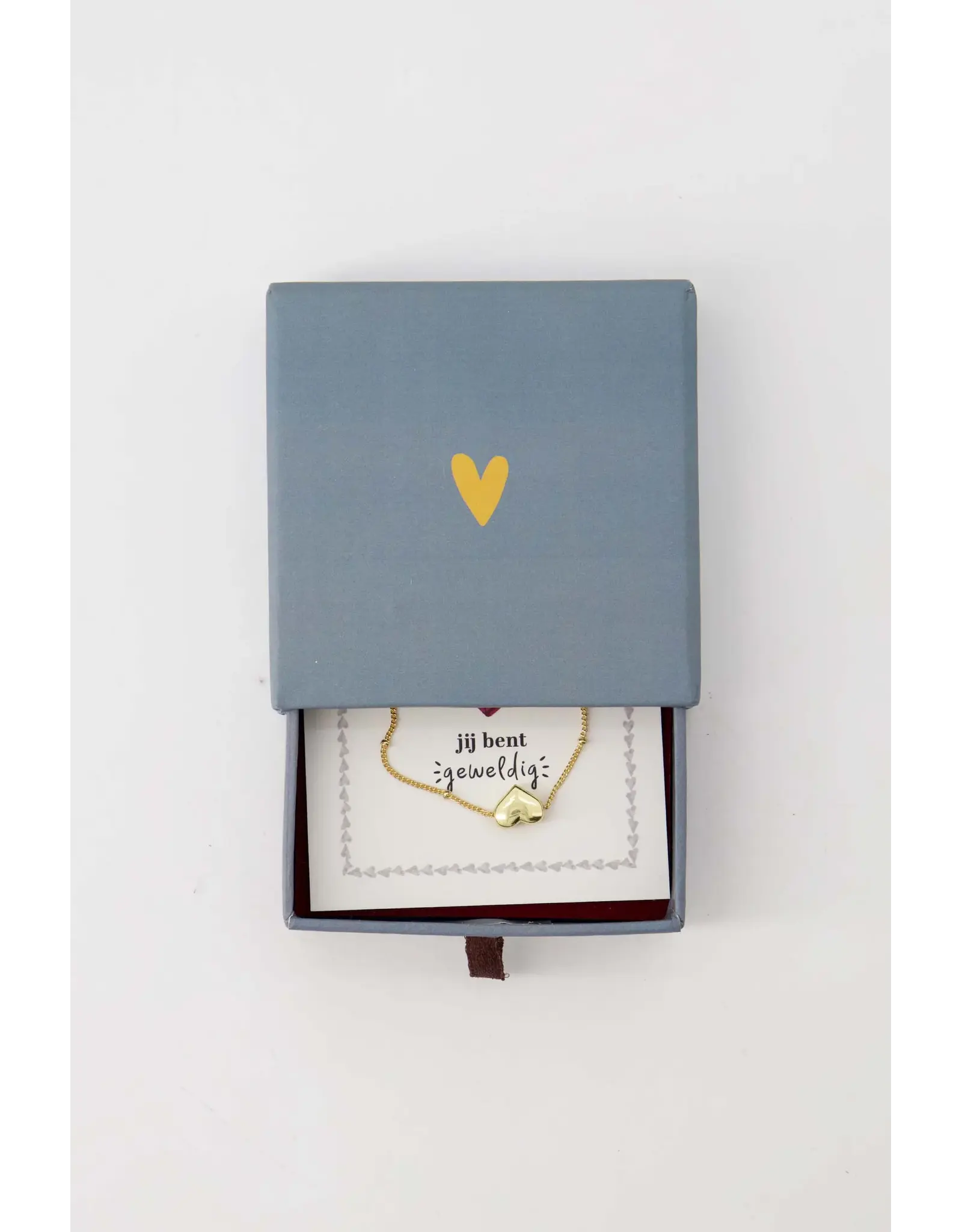 Armband hartje Jij bent geweldig